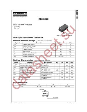 KSC3123OMTF datasheet  